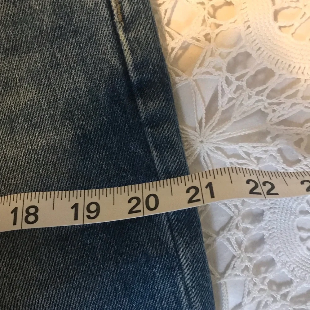 Pilcro and the letterpress High Waisted Ragged Hem Tilde Jeans - Size 31 - Picture 8 of 10
